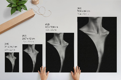Poster Een subtiele combinatie van zwart en wit, elegantie.