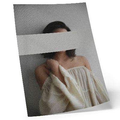 Poster Variabele balans van wit en beige in minimalistische stijl