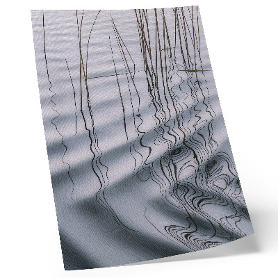 Decoratieve poster Golven en lijnen op het water, minimalistisch motief