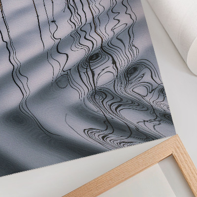 Decoratieve poster Golven en lijnen op het water, minimalistisch motief