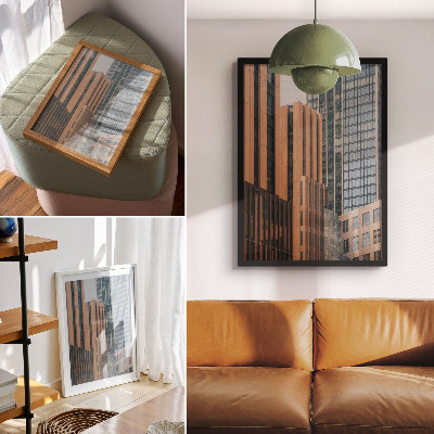Decoratieve poster Wolkenkrabbers glas minimalisme elegantie dynamiek