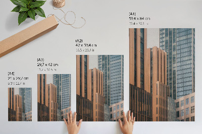 Decoratieve poster Wolkenkrabbers glas minimalisme elegantie dynamiek