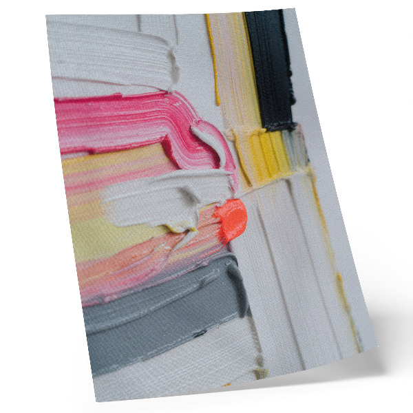 Poster Abstracte verfstrepen, dynamische textuur