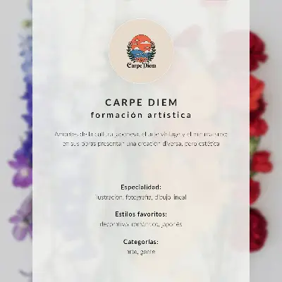 Wandposter met fijne lijnen en bloemen in een moderne compositie