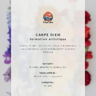 Wandposter met fijne lijnen en bloemen in een moderne compositie