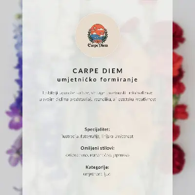 Wandposter met fijne lijnen en bloemen in een moderne compositie