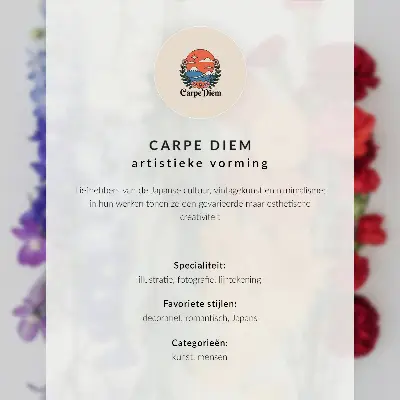 Wandposter met fijne lijnen en bloemen in een moderne compositie