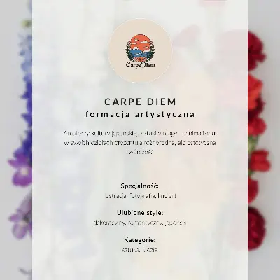 Wandposter met fijne lijnen en bloemen in een moderne compositie