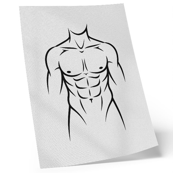 Poster Zwarte lijnen op een lichte achtergrond - minimalistische esthetiek