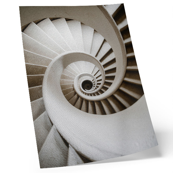 Decoratieve poster spiraaltrap moderne architectuur