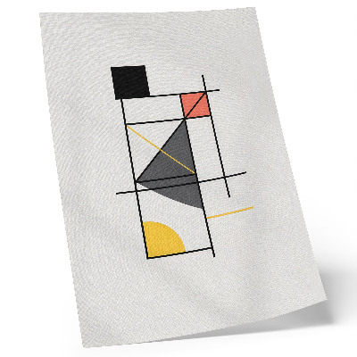 Wandposter Geometrische patronen, lijnen en vormen in moderne stijl