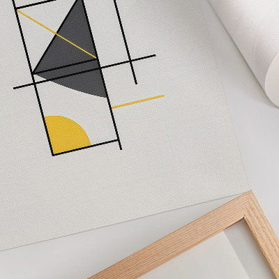 Wandposter Geometrische patronen, lijnen en vormen in moderne stijl