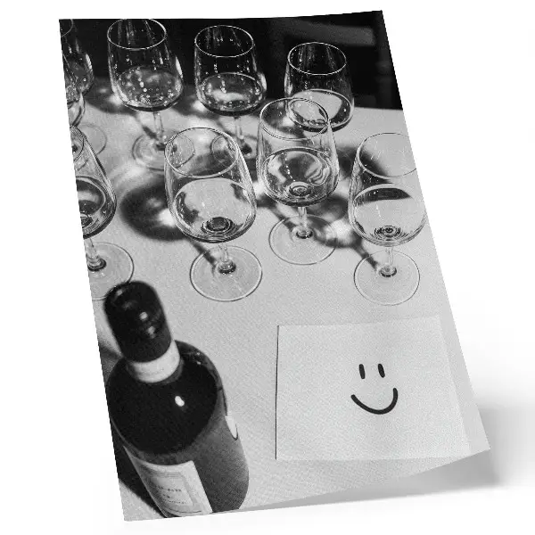 Wandposter met een chic zwart-wit contrast