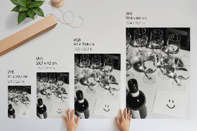 Wandposter Chique elegantie met contrasten in zwart-wit.