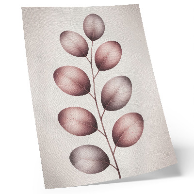 Poster Tak met roze bladeren minimalisme lichtheid
