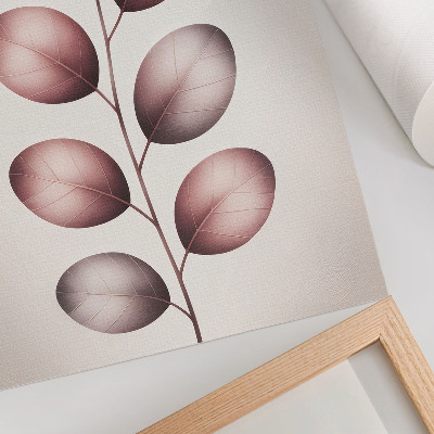 Poster Tak met roze bladeren minimalisme lichtheid