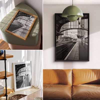 Wandposter Moderniteit, structuur, ruimte, symmetrie, ritme