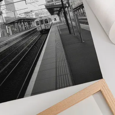 Wandposter met thema moderniteit, structuur, ruimte, symmetrie en ritme
