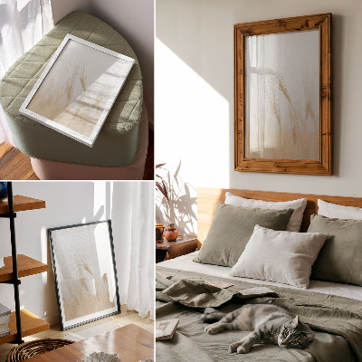 Decoratieve poster Minimalistische elegantie van graanaren