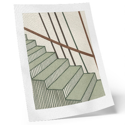 Wandposter Trapgeometrie, dynamiek, minimalisme, elegantie