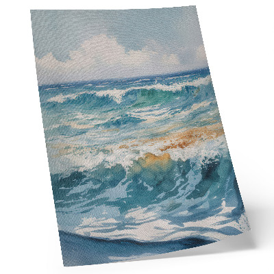Poster Atmosferische golven, de serene schoonheid van de natuur