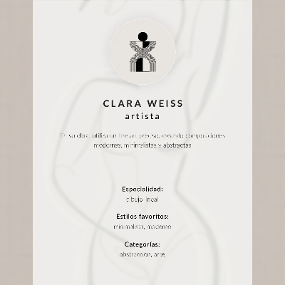 Decoratieve poster Minimalistische, elegante handlijnen, moderniteit