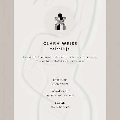 Decoratieve poster Minimalistische, elegante handlijnen, moderniteit