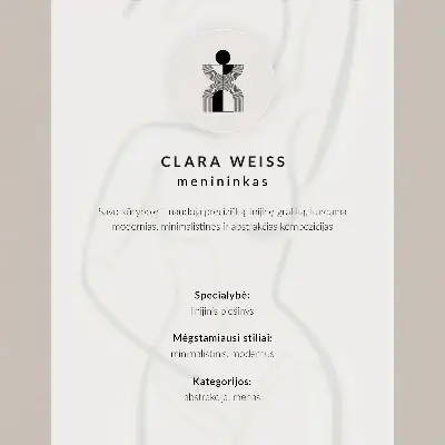 Decoratieve poster met een minimalistisch en elegant ontwerp van handlijnen