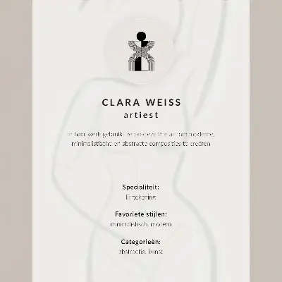 Decoratieve poster met een minimalistisch en elegant ontwerp van handlijnen
