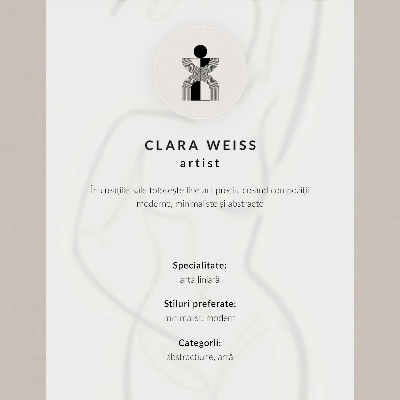 Decoratieve poster Minimalistische, elegante handlijnen, moderniteit