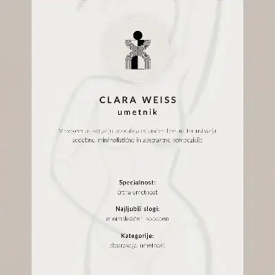 Decoratieve poster met een minimalistisch en elegant ontwerp van handlijnen