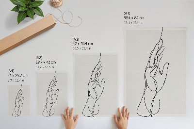 Decoratieve poster Minimalistische, elegante handlijnen, moderniteit