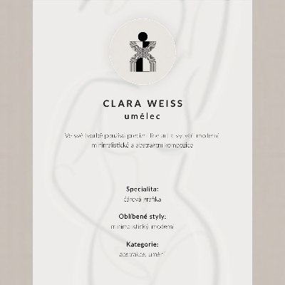 Decoratieve poster Minimalistische, elegante handlijnen, moderniteit