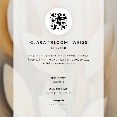 Decoratieve poster Harmonie blauw groen crème abstract