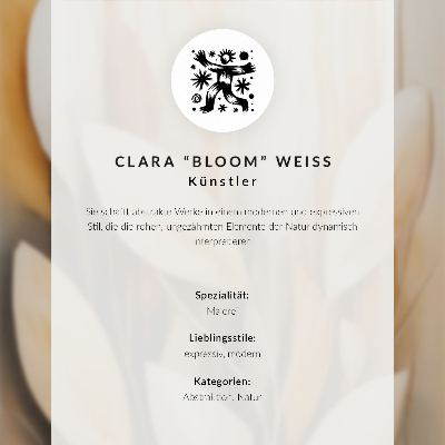 Decoratieve poster Harmonie blauw groen crème abstract