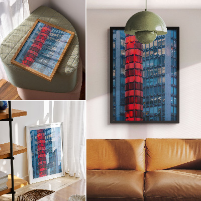 Decoratieve poster Moderne architectuur, stedelijke sfeer, ruimtelijkheid