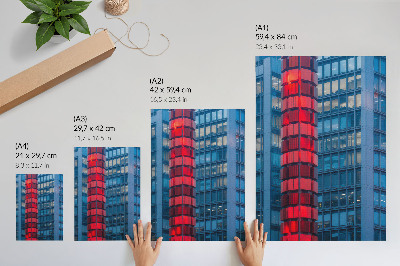 Decoratieve poster Moderne architectuur, stedelijke sfeer, ruimtelijkheid