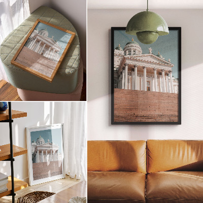 Decoratieve poster Gebouw met zuilen en elegante architectonische details