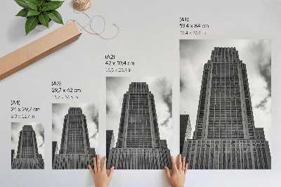 Wandposter Minimalistische wolkenkrabber harmonie soberheid