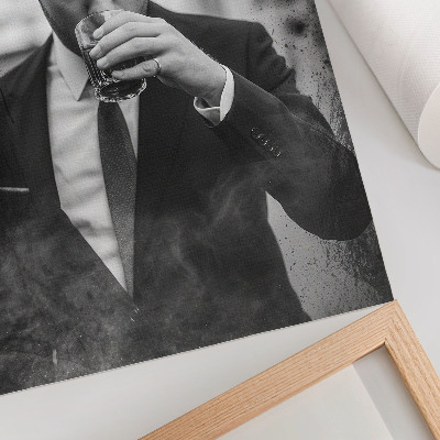 Poster Een elegant zwart-witportret