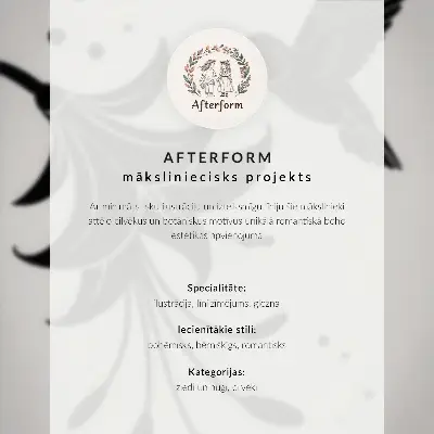 Decoratieve poster met kleurrijke bloemen op een witte achtergrond in retrostijl