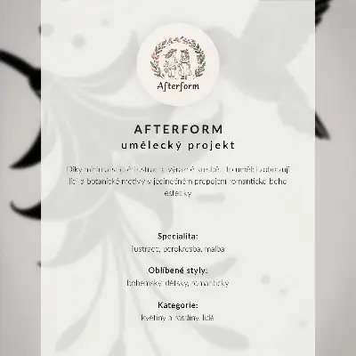 Poster met een motief van kleurrijke geometrische bloemen in een moderne stijl