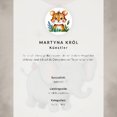 Wandposter Olifant met een ballon, vrolijkheid voor kinderen, roze