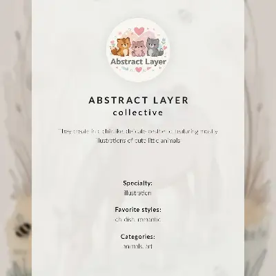 Poster getekende giraffe op de maan omringd door sterren