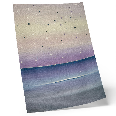 Wandposter Paarse en marineblauwe luchtdruppels minimalistisch