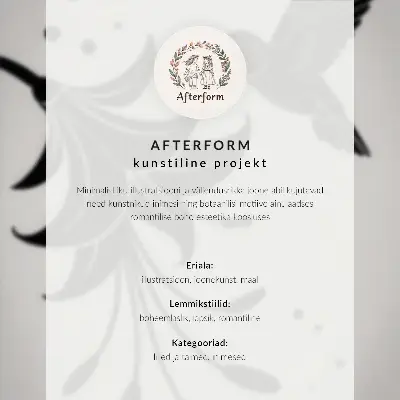 Poster met moderne geometrische bloemen in pasteltinten moderne print in pasteltinten