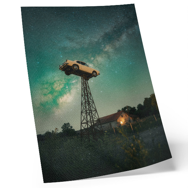 Poster Spectaculaire kabelbaan op de toren