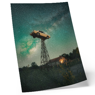 Poster Spectaculaire kabelbaan op de toren