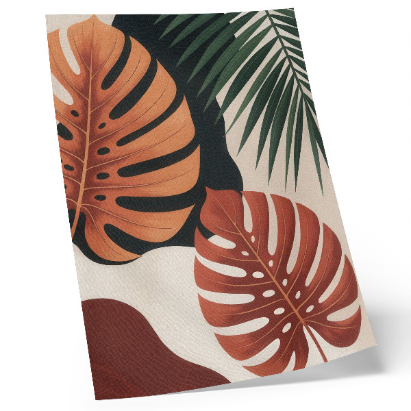 Poster Tropische bladeren, levendige kleuren, moderniteit