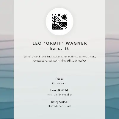 Decoratieve poster vogels in vlucht met oranje cirkel in minimalistische stijl